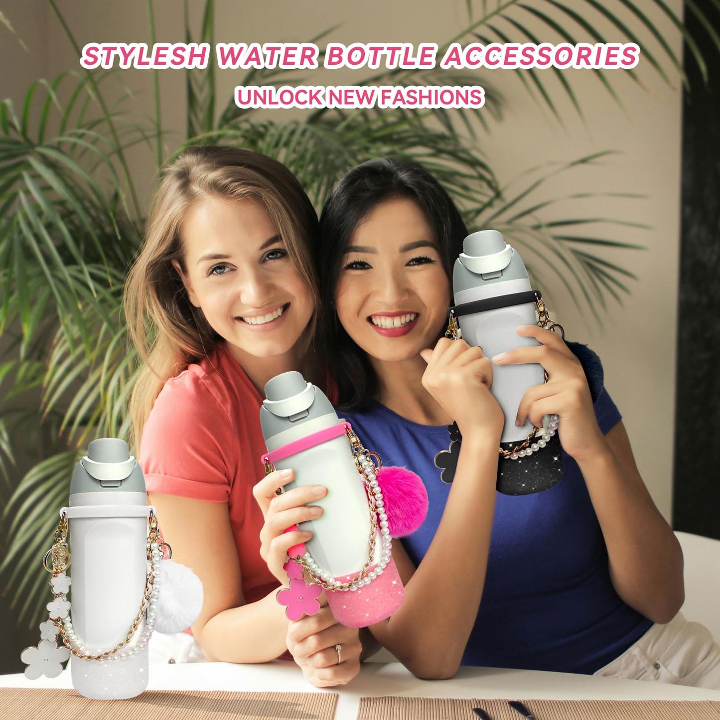 AMUSEPROFI Water Bottle Handle Strap - Compatible with Owala Accessories - Convenient, Stylish & Durable Hydration Solution for On-the-Go - 24oz & 32oz