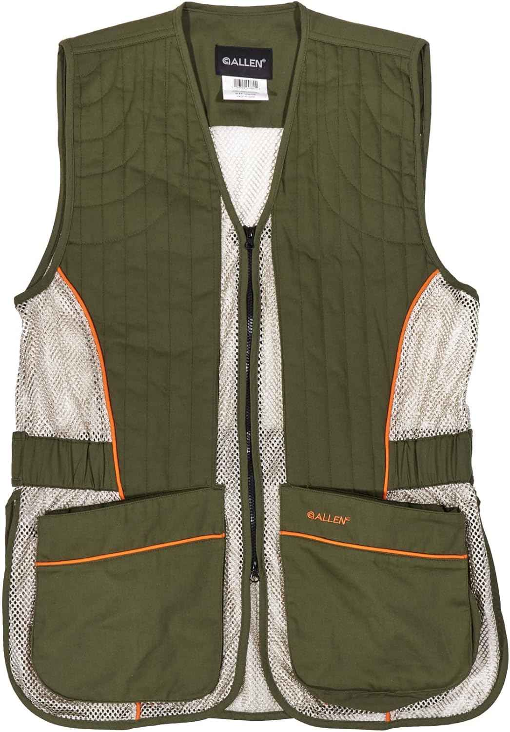 Ace Shooting Range Vest with Moveable Shoulder Pad | Olive/Tan | Medium/Large Adult Apparel