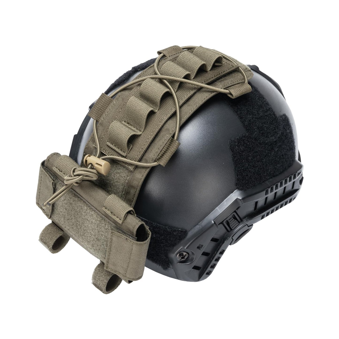 EXCELLENT ELITE SPANKER Tactical Helmet Battery Pouch Counterweight Pouch MK1 Helmet Battery Pack Balance Weight Bag with Hook&Loop for Tactical Helmet Airsoft Hunting