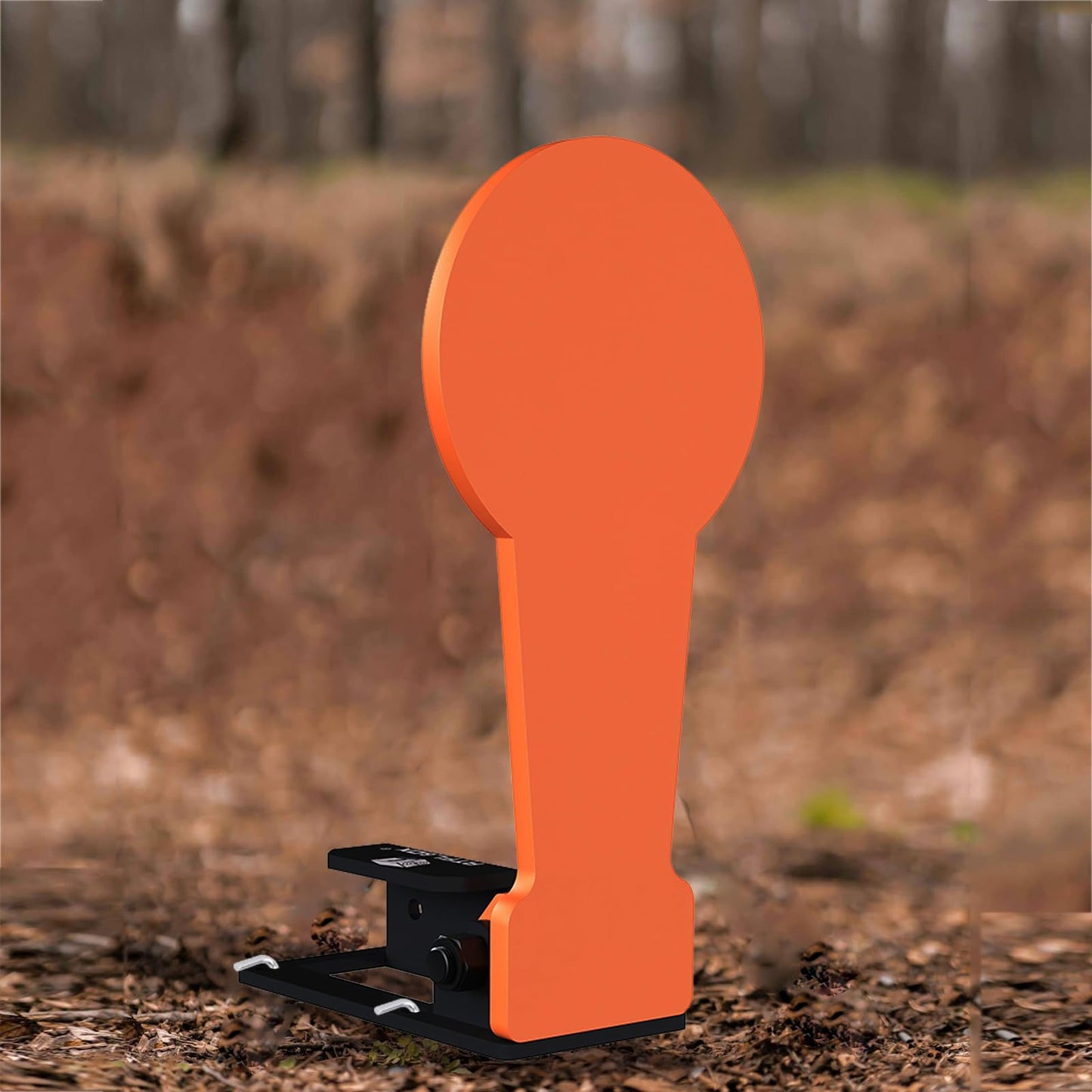 Atflbox 2Pcs 3/8" AR500 12.8'' Classic Popper Steel Shooting Target, 6'' Plate Auto Reset Target for Shooting Range, Suitable for Pistol, Rifle, Handgun, Shotgun, Rimfire