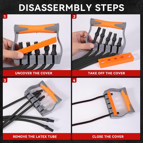Chest Expander for Men Adjustable Forearm Strengthener with Removable Tubes Arm Trainer for Arm Chest Back Muscles Chest Upper Body Workout Equipment for Home Gym Fitness Muscle Training Exercise
