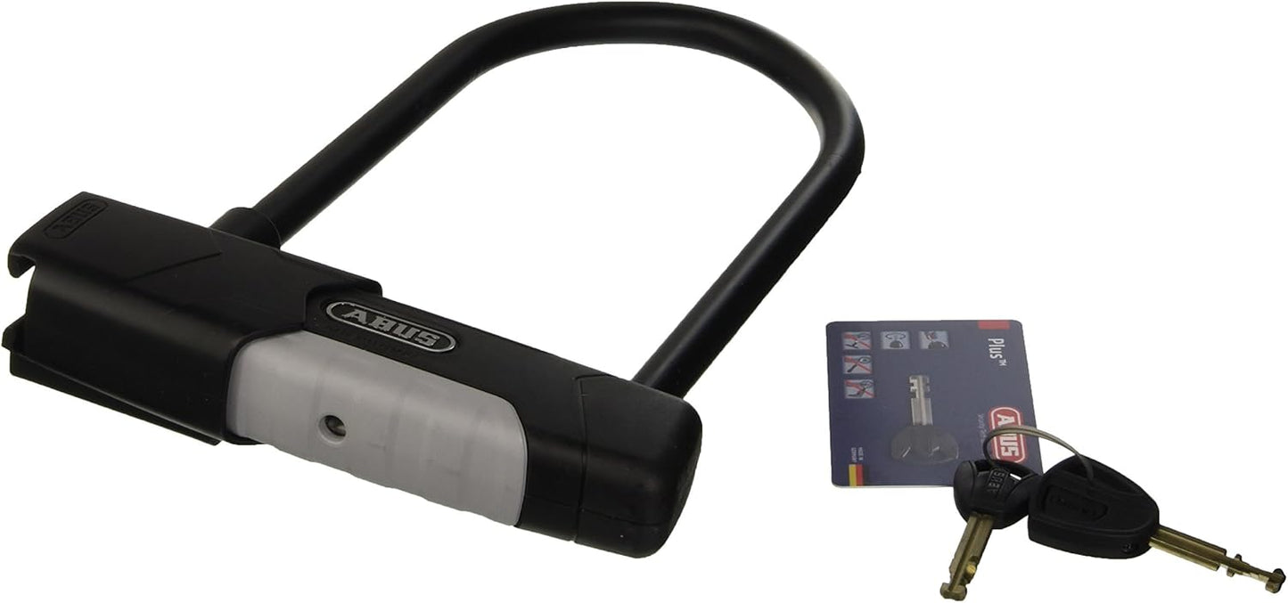 ABUS Granit Plus 470 U Lock - 9" x 12mm Heavy-Duty Bicycle Security Lock, Black