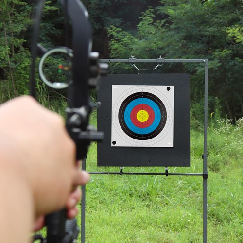 Highwild Standard Archery Paper Targets - 16X16in - 10 Ring Bow and Arrow Targets - Hunting Archery Accessories for Target Practice - 30 Pack