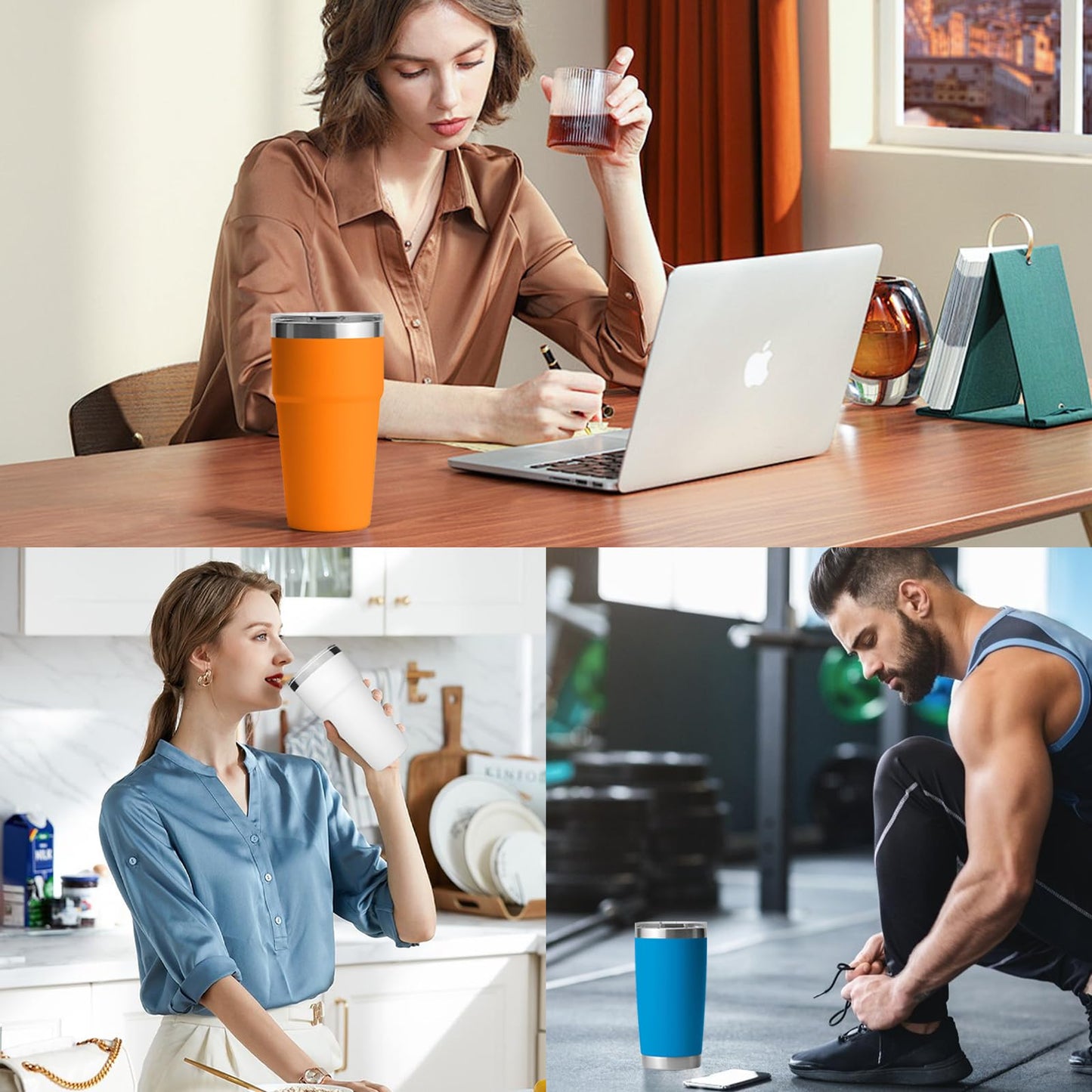 4 Pack 20 oz Tumbler Lid for Yeti Lids with 4 Magnetic Slider Replacement，Replacement Lid Compatible for YETI 20 oz Tumbler, 10/24 oz Mug, 10 oz Lowball，Rambler，Old Style Coffee Tumbler