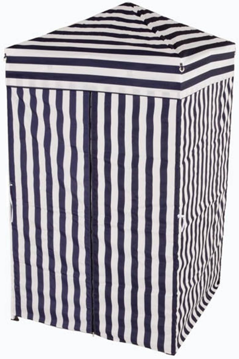 Impact Canopy 4' x 4' Portable Dressing Room, Pop Up Portable Changing Room, Navy Blue / White