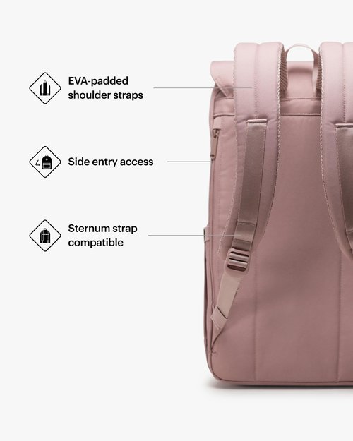 Herschel Supply Co. Retreat Backpack, Ash Rose, Standard-23L
