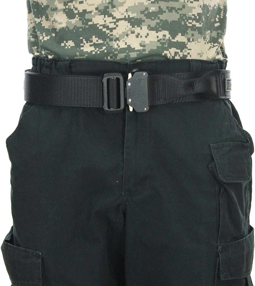 Fusion Tactical Military Riggers Belt Generation II Type A Black Large 38-43"/1.75" Wide