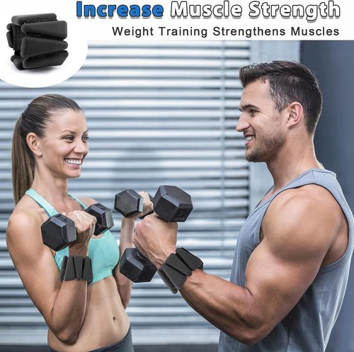 Bauterra Adjustable Ankle Weights for Women - Comfortable Gear for Enhanced Workouts - Wrist Weights for Yoga, Walking, Running, and Fitness Workouts, Pack of 2 (Beige, 2 Lb)