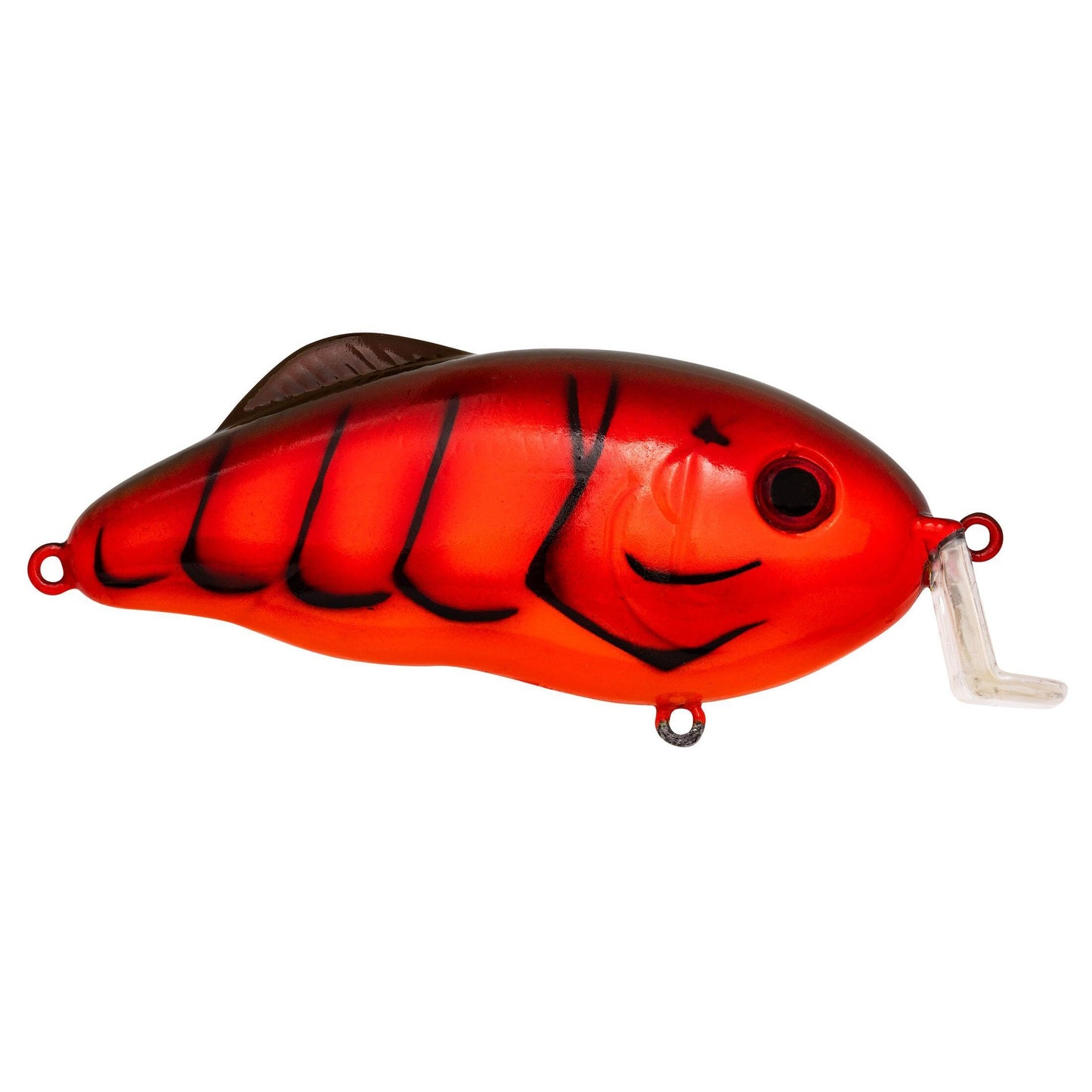 Strike King (HCHHJRS-900) Hybrid Hunter Jr Shallow Hard Bait Fishing Lure, Color 900 - Fire Craw, 3.5", 1/2 oz, Dives 1-3 Feet, 3D Eyes