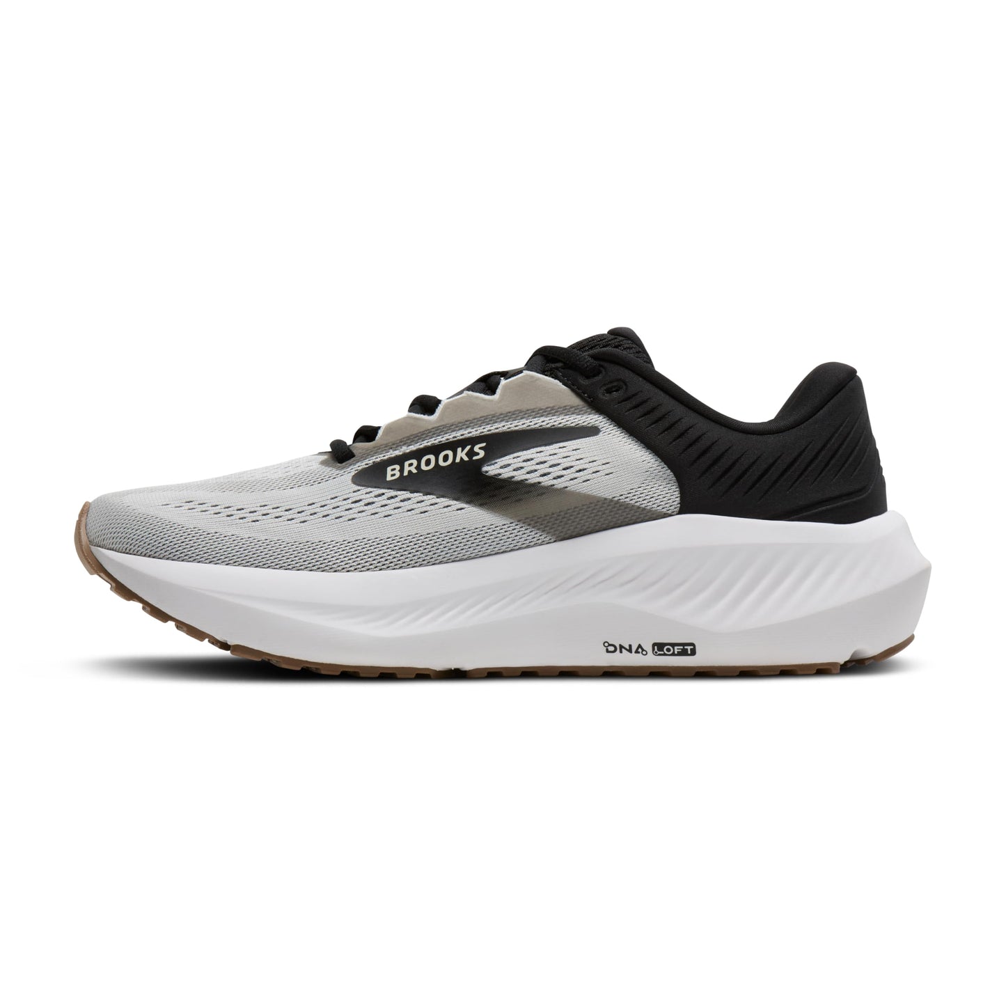 Brooks Men’s Anthem 8 Neutral Running Shoe - White/Black/Tan - 12 Medium