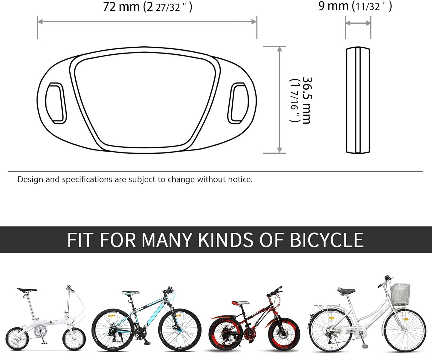 2PCS Warning Reflector Bicycle Strip for Rim Spoke Wheel