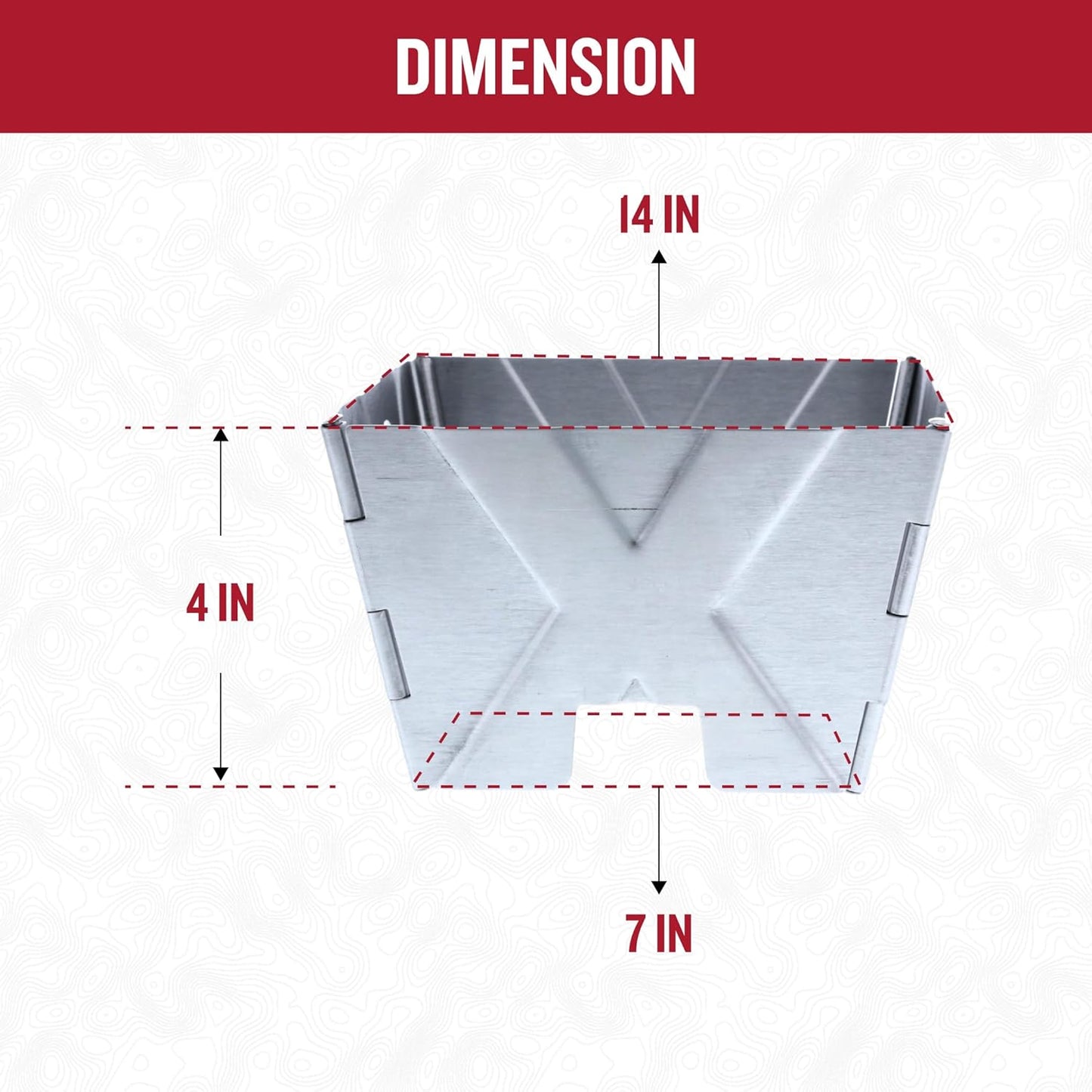 FIREDISC Wind Helmet Stainless Steel Wind Protection Cover TCGWH4L, Wind Screen for Camp Stoves Designed for FIREDISC Cookers, Camping Stove Windscreen Maintains Even Heat and Delicious Cooking