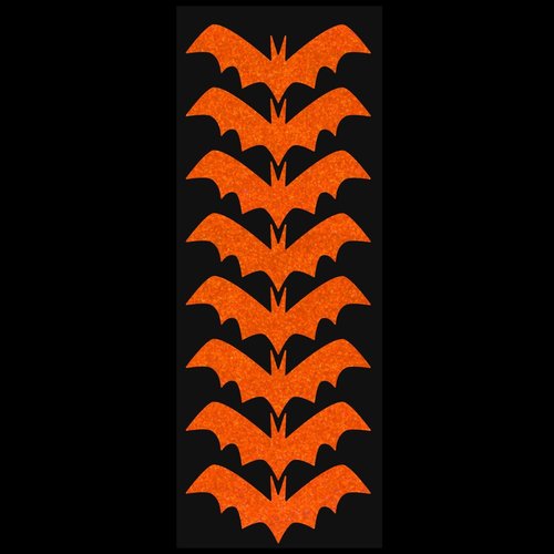 LiteMark Reflective White 4 Inch bat Sticker Decals for Helmets, Bicycles, Strollers, Wheelchairs and More - Pack of 8
