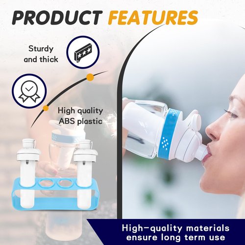 standwme 2-Pack Flavor Cartridge Holder Stand Compatible with Cirkul Water Bottle - Holds 8 Cartridges Each，Compatible Storage Organizer