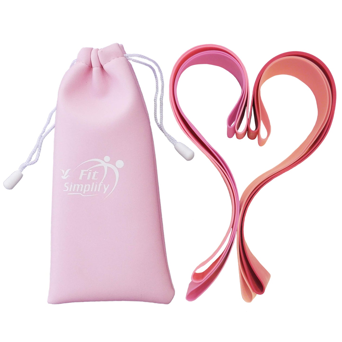 Fit Simplify Resistance Loop Exercise Bands and Fabric Resistance Hip Bands