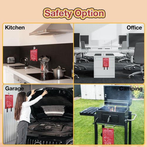 YUQILIN 10 Pack Fire Blanket Emergency for Home Kitchen, 39 x 39 Large Emergency Fire Suppression Blankets Fiberglass Flame Retardant Protection for Home Kitchen Car Office Warehouse Camping Safety