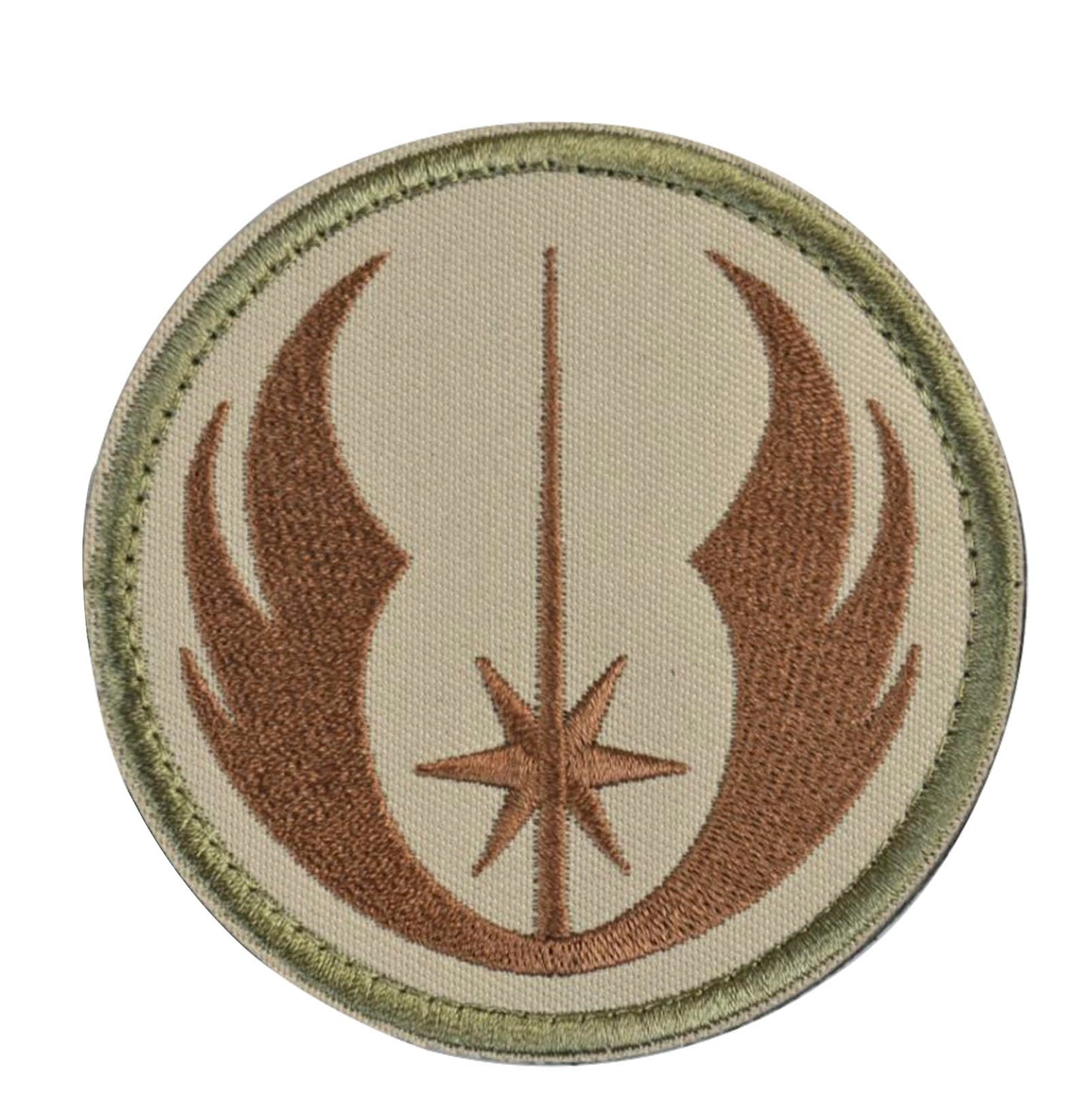 JFFCESTORE 1x Military Morale Patch (TAN, Round, 3 inches)