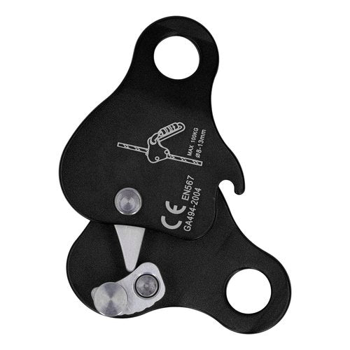 VGEBY Climbing Rope Grab, Self Braking Grab, Climbing Rope Grip Clamp, Ascender Fall Belay Device, Belay & Rappel Equipment & Rigging for Climbing, Mountaineering, Rappelling, Rescue & Outdoor Sports