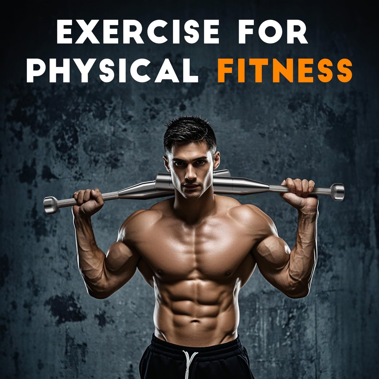 Adjustable Macebell Clubbell,6-in-1 Premium Steel Indian Club,Training for Full Body, Muscles, Shoulder, Grips & Forearms Workouts to Stretching