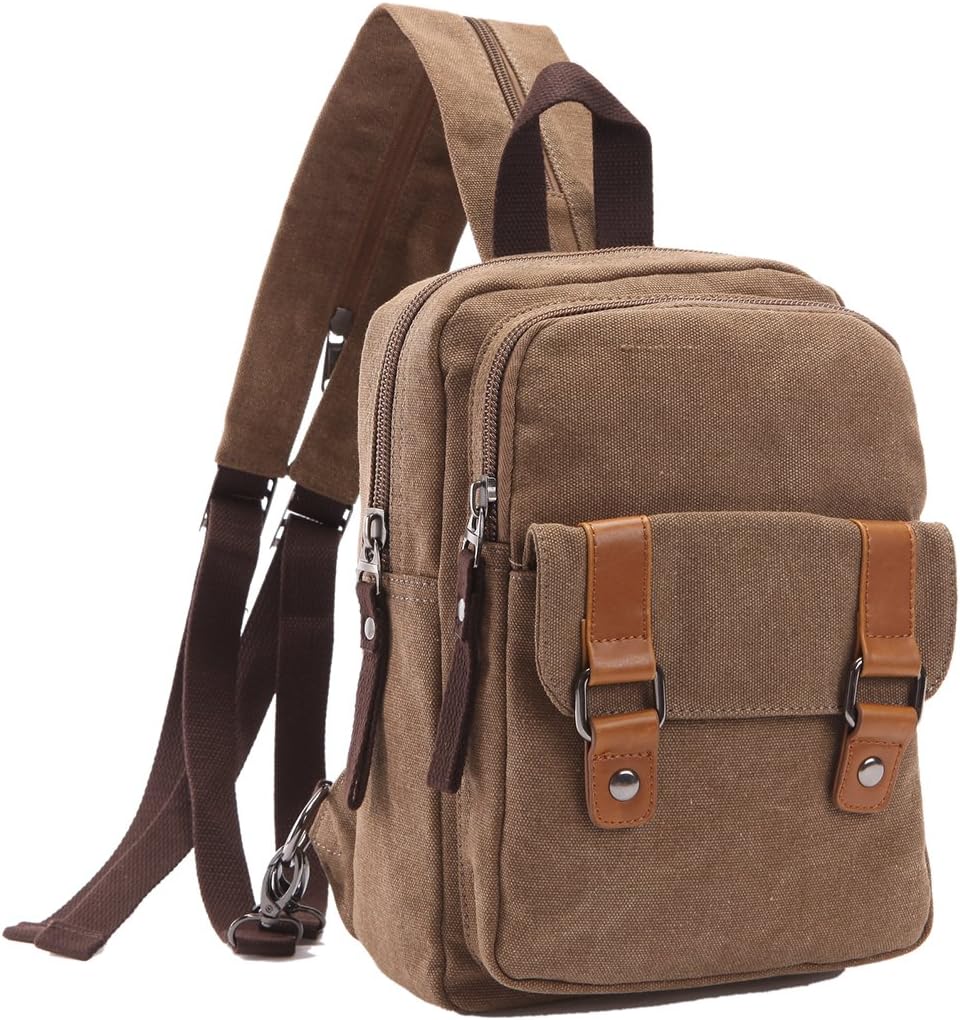 Arbag Small Cute Backpack Vintage Casual Canvas Shoulder Bag Daypack 8528bag,Grey