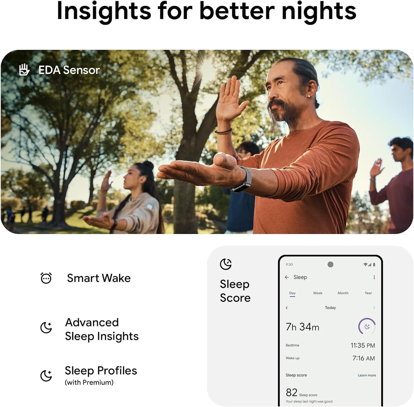 Fitbit Charge 6 Fitness Tracker Smartwatch with Heart Rate, GPS, Health Tools - Fit Bit Smart Watch for Men and Women - Porcelain/Silver Bundle with Cleaning Cloth and Charger
