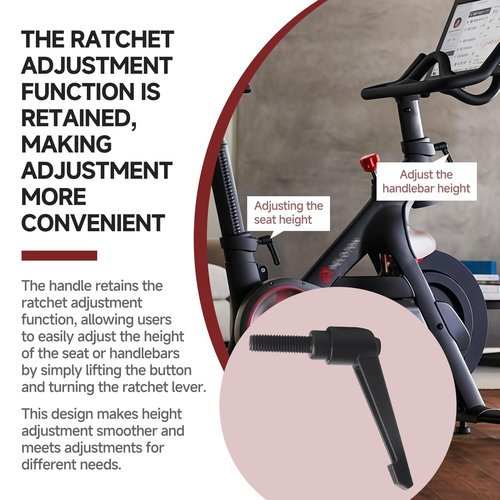 Suitable for Peloton Seat and Handlebar Height Adjustment Handle Replacement – Alloy L Handle for Vertical Post, Compatible Exercise Bike Parts and Tools for Seat/Handlebar Up and Down Adjustment