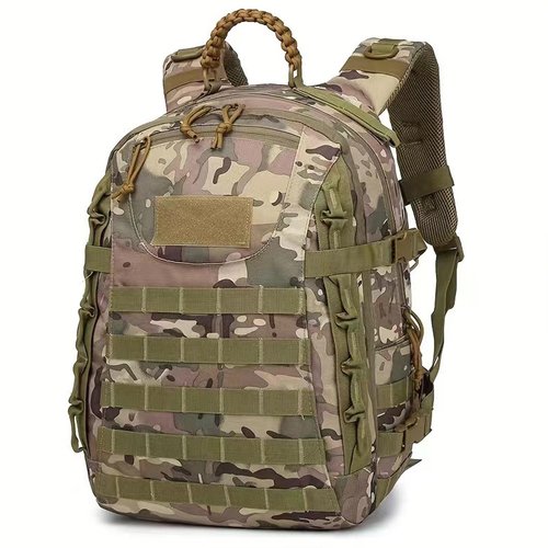 Visnalefry 35L 1000D Nylon Camping Backpack Waterproof Trekking Fishing Hunting Bag Outdoor Tactical Molle Climbing Rucksack Bag (CP)