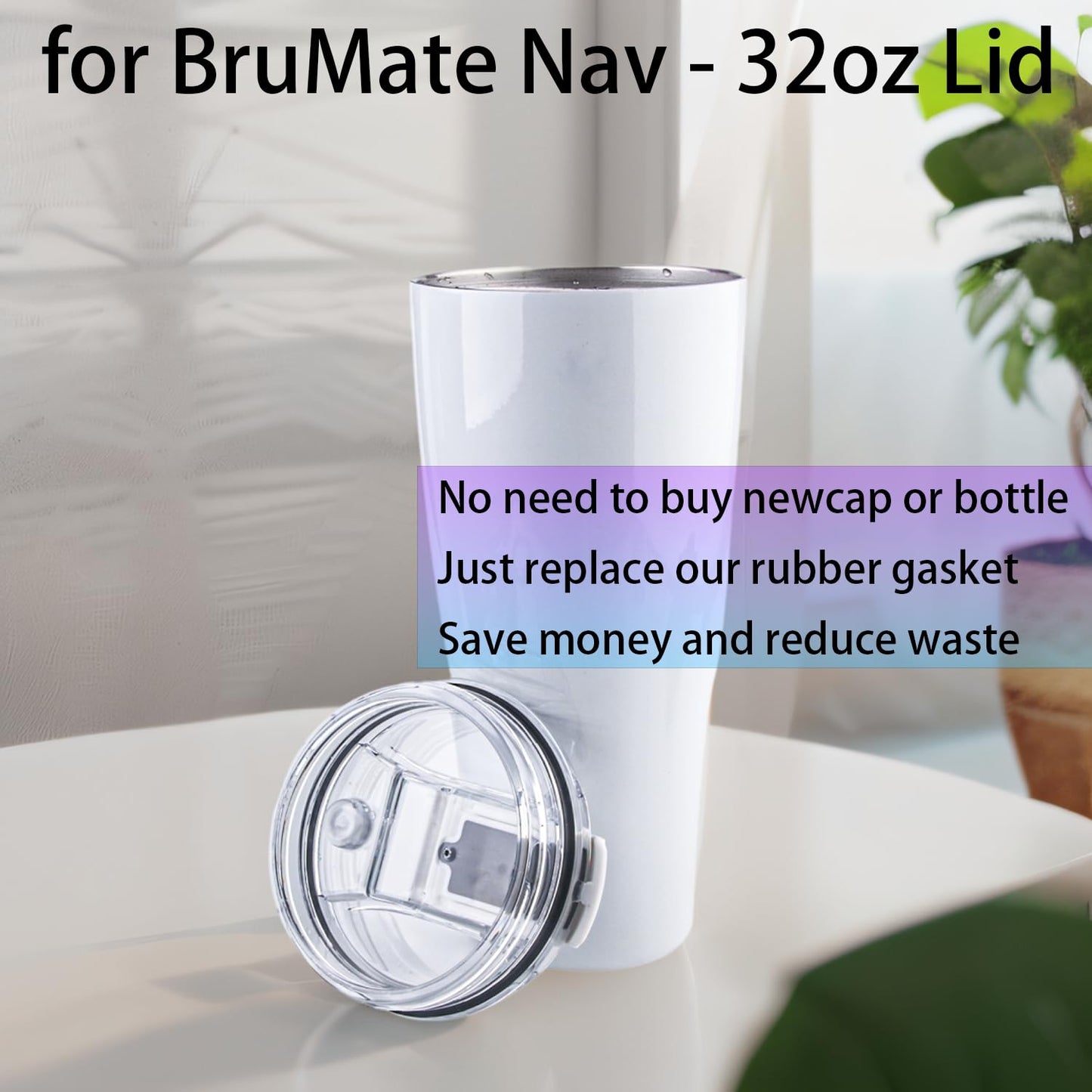 (8pcs) ubber Seal Replacement for BruMate Nav - 32oz Leak Proof Insulated Coffee Mug,Seal Gasket for BruMate Nav - 32oz Bottle Leak Proof Insulated Travel (8, Black/Blue)