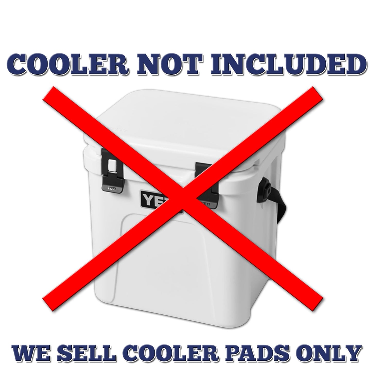 USATuff SeaDek EVA Mat Cooler Pad fits YETI 15 Roadie New | Peel & Stick Application | Non Slip Comfort Accessories - US Flag Design (Black-StormGray)