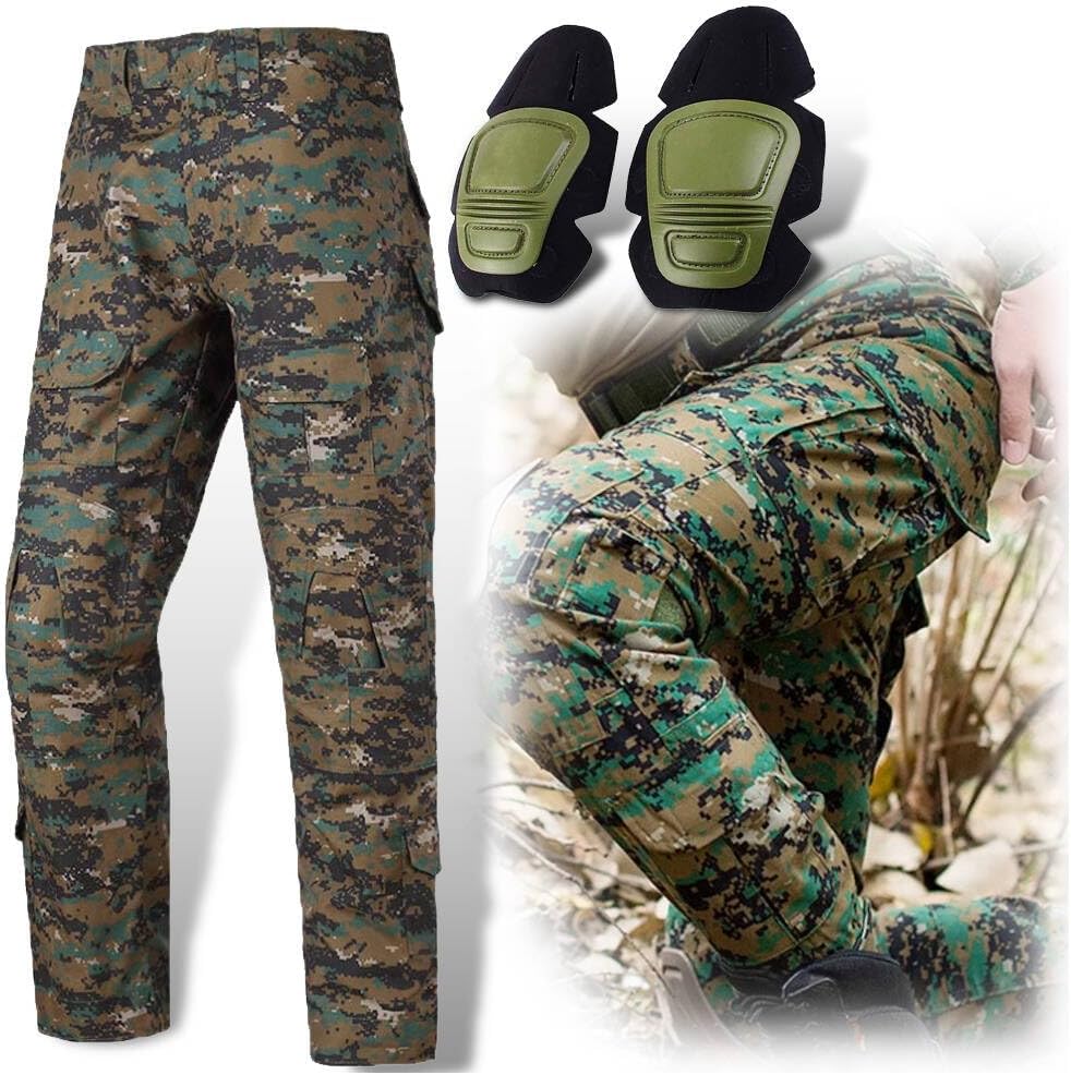 Tactical Combat Pants for Men with Knee Pads - Military Airsoft & Paintball Gear