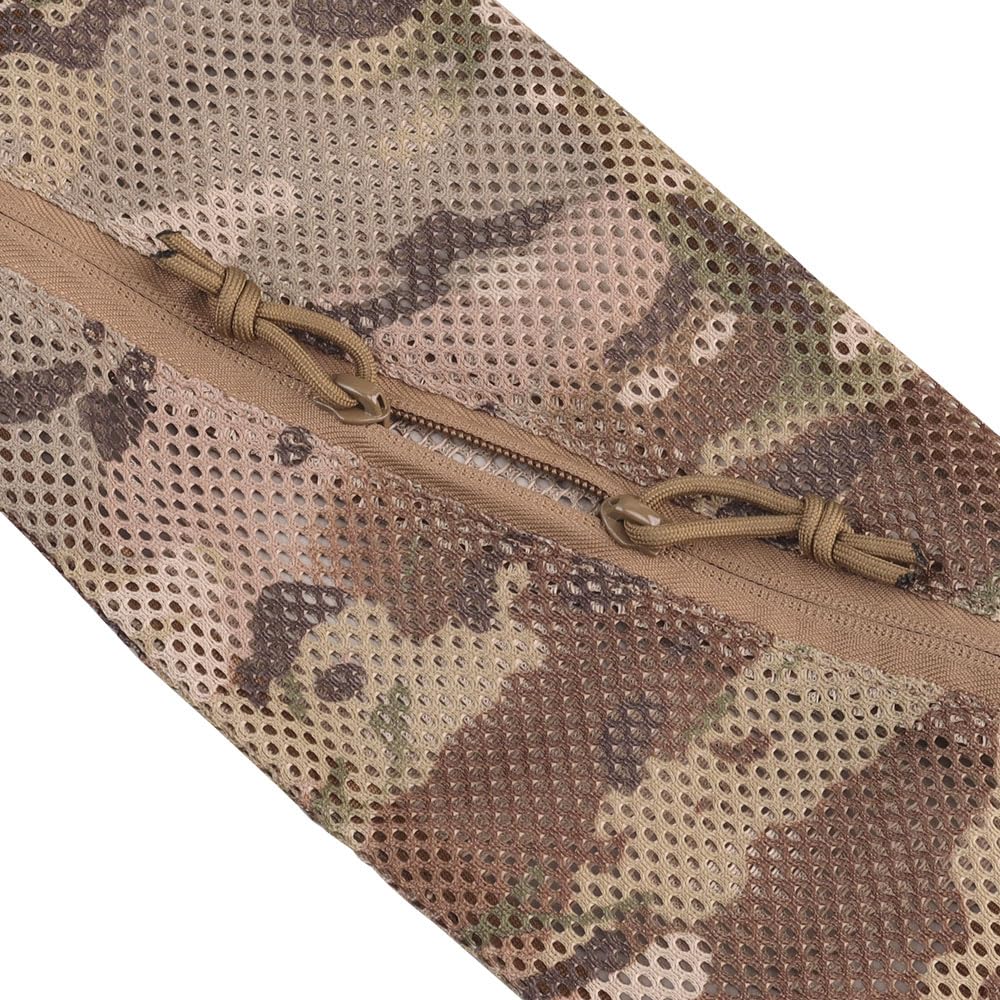 AOTUMUT Tactical Mesh Pouch Insert, Modular Utility Admin Pockets Travel Organizer EDC Zipper Pouch 6X12,12X12