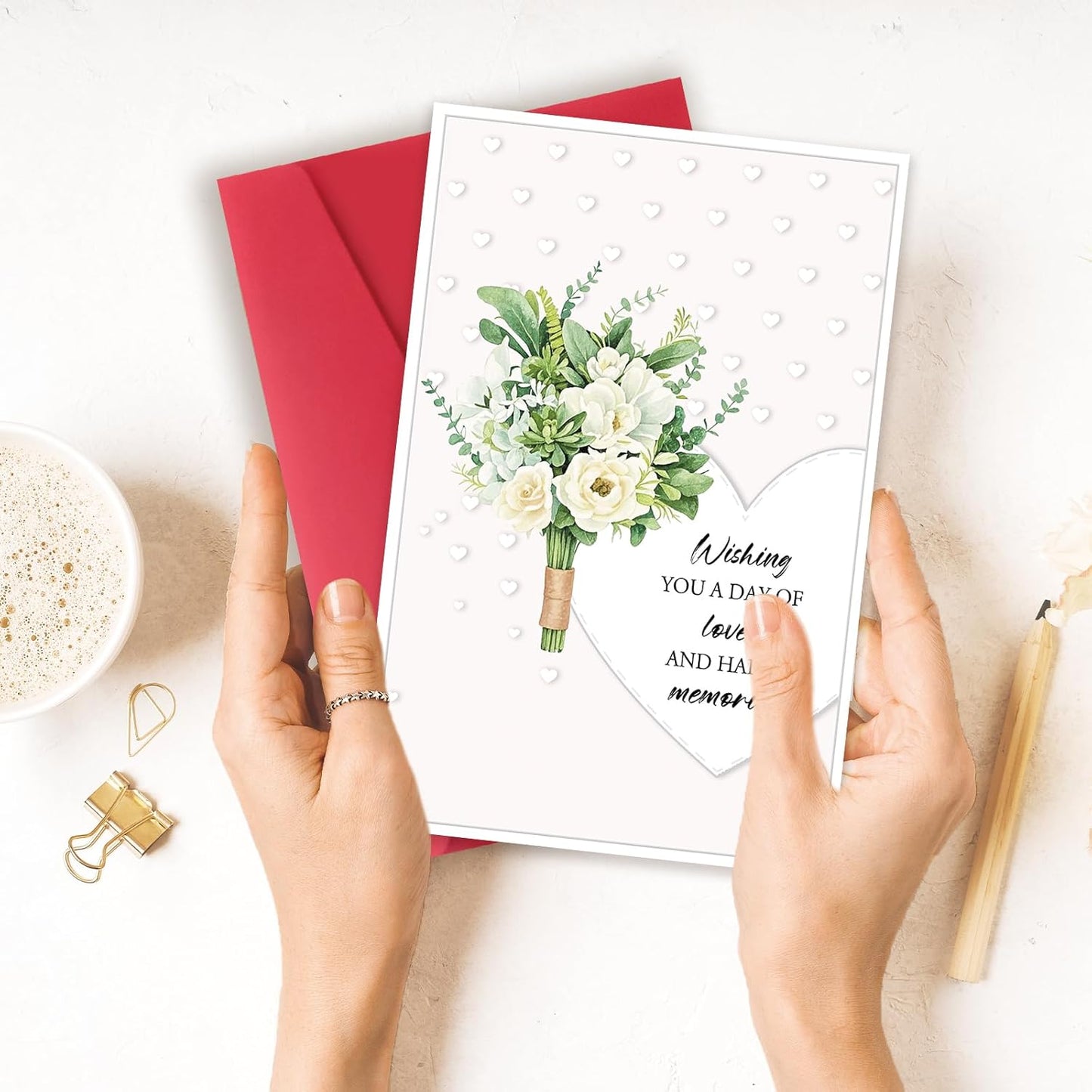 OJsensai Cute Wedding Card, Funny Engagement New Card for girlfriend boyfriend, Comfort Wedding Decoration Gifts from Husband Wife, Happy Valentine's Day