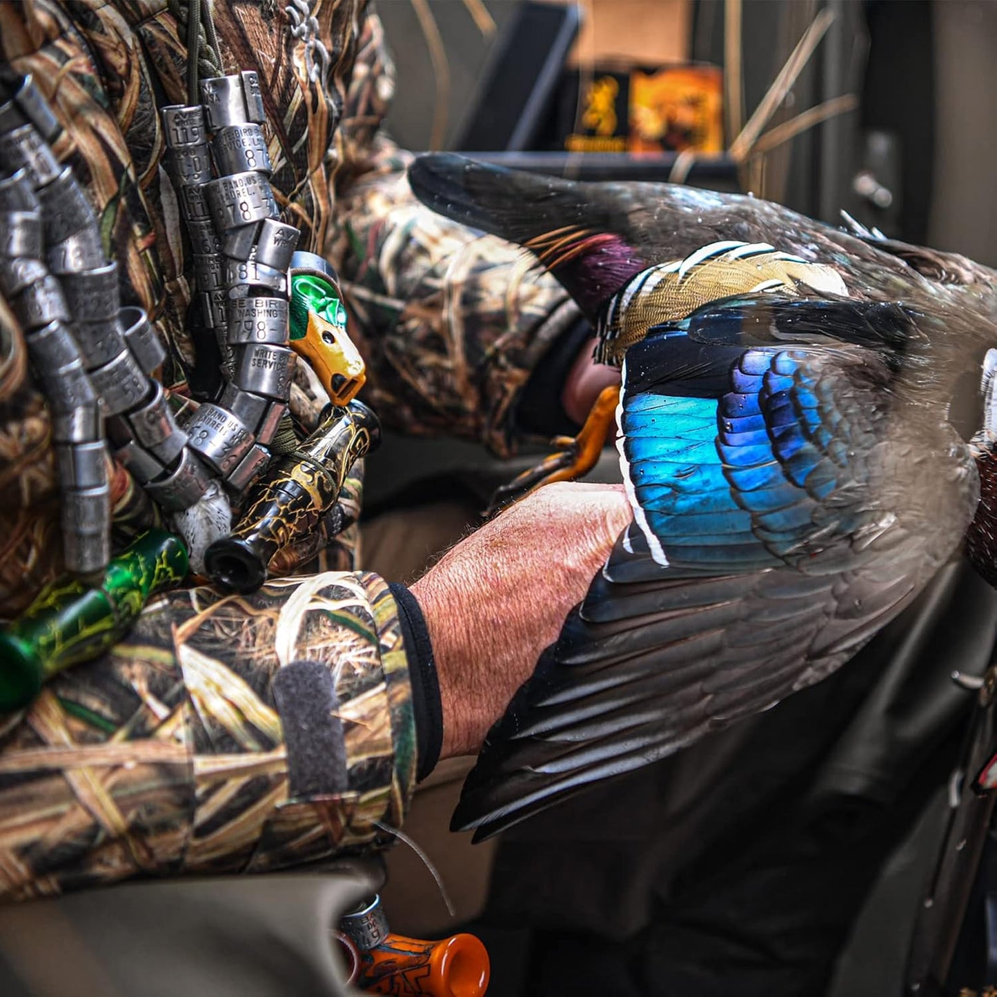Zink Calls Mallard Drake Whistle Polycarbonate Durable Versatile Realistic Hunting Duck Game Call - Detailed Carving & Easy-Blow System