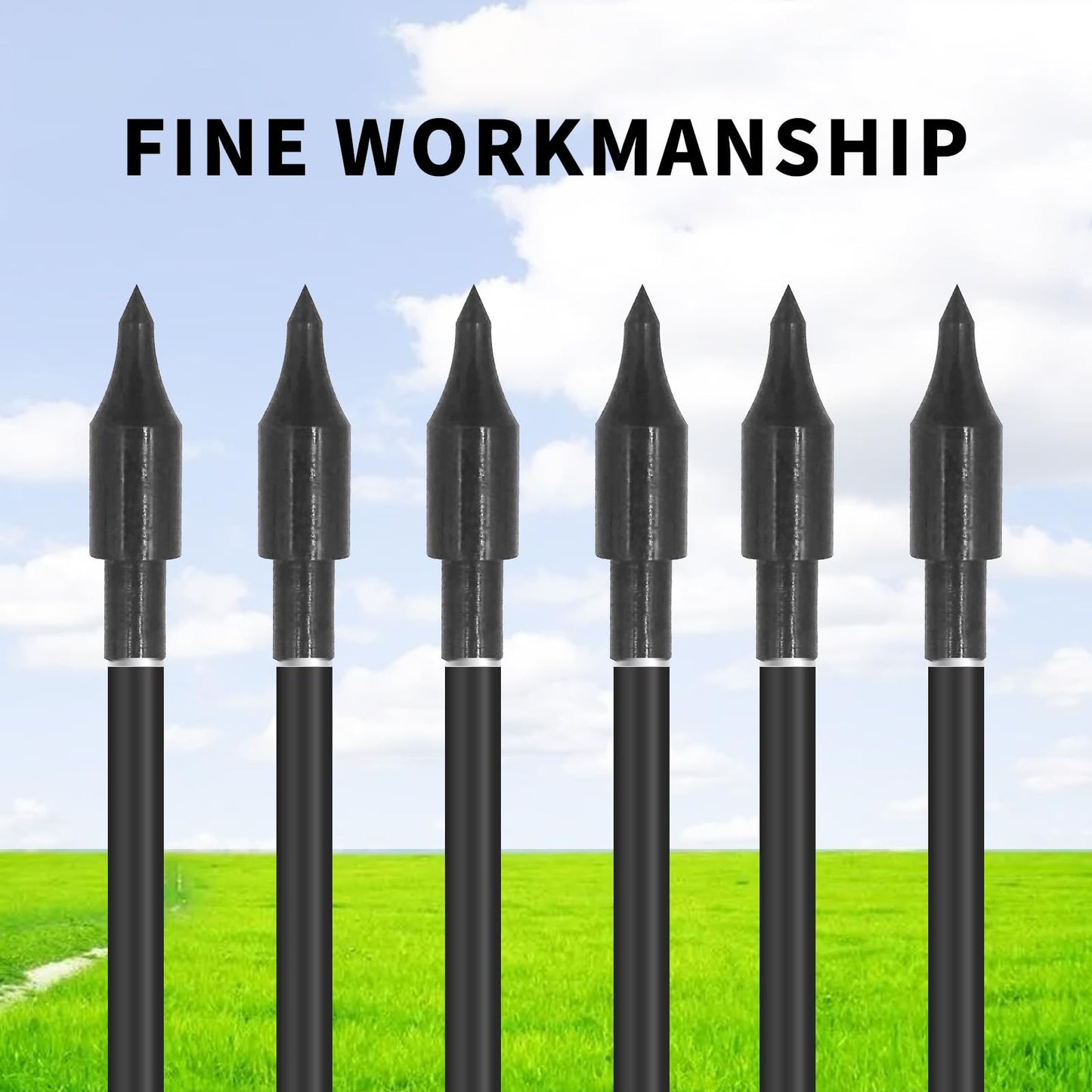 AREYCVK (12Pcs) Archery Points,100 Grains Archery Field Points,Archery Practice Hunting Arrow Tip for Recurve, Compound Bow Crossbow,Screw-in arrowheads