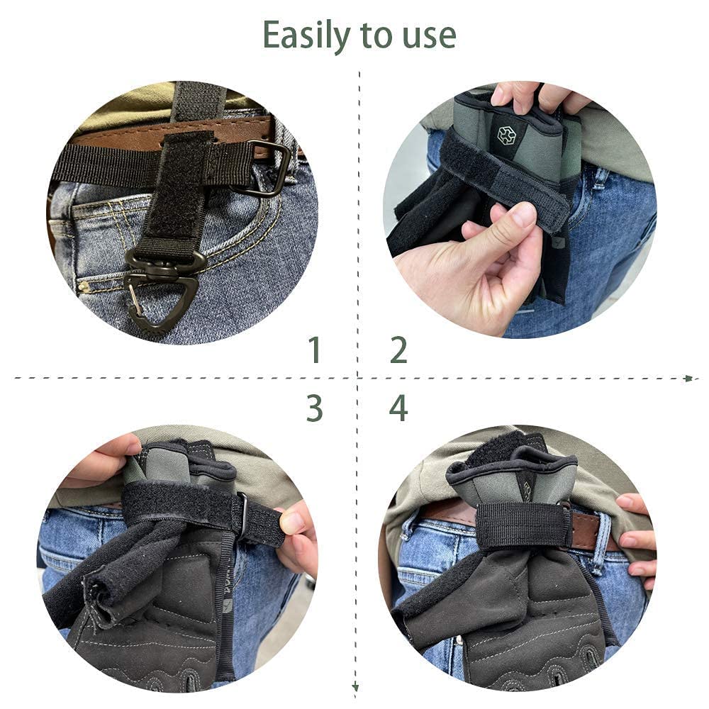 2Pcs SkySmile Glove Holder Strap Climbing Rope Keeper Multi-Purpose Glove Hook Buckle