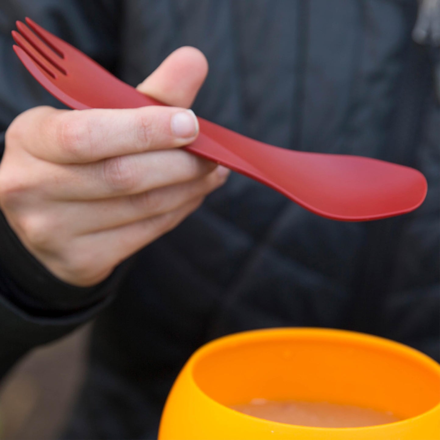 humangear GoBites Bio Uno Spork - Durable Plant-Based Travel Utinsel, Mint/Magenta/Light Blue, Bio Uno 3-Pack