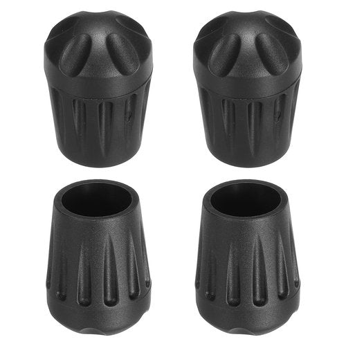PATIKIL 0.62 Inch Chair Feet Replacement, 4 Pack Non-Slip Plastic Outdoor Camping Chair Leg Tips Cap Folding Chair Legs Floor Protectors Fit for 0.62" Chair Feet, Black