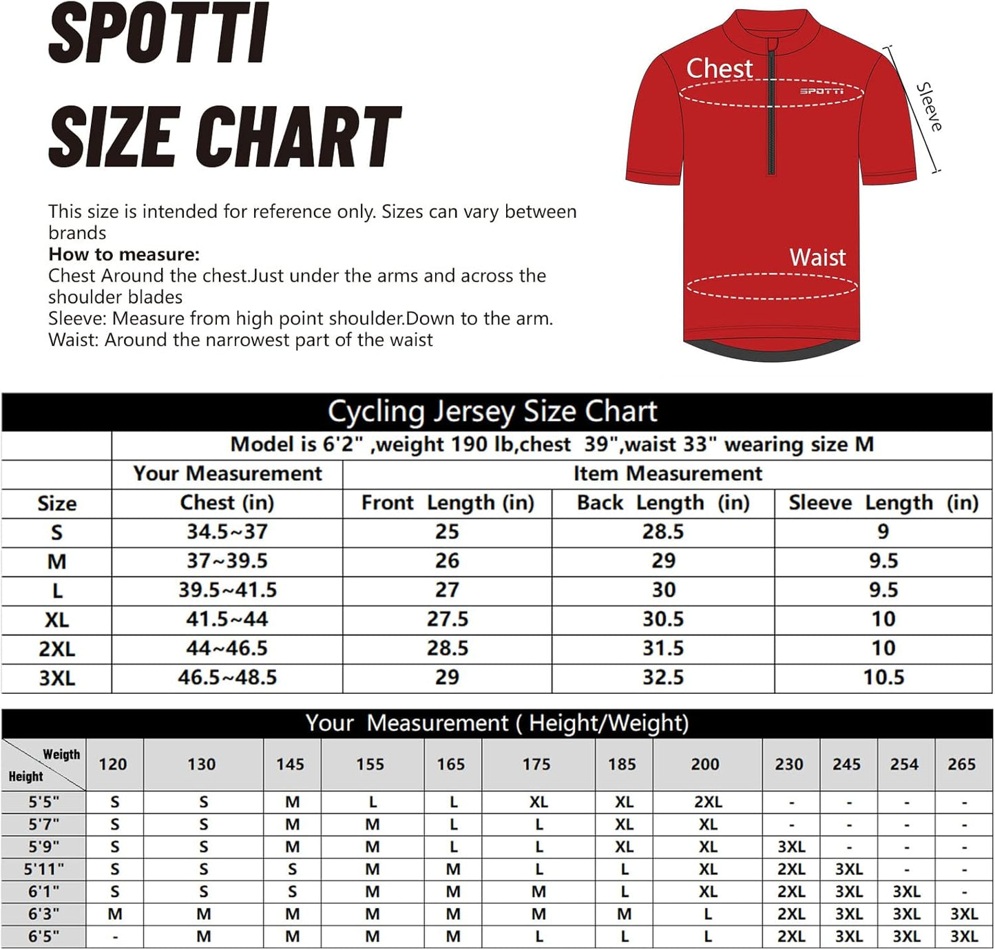 Spotti Men's Cycling Bike Jersey Short Sleeve with 3 Rear Pockets- Moisture Wicking, Breathable, Quick Dry Biking Shirt
