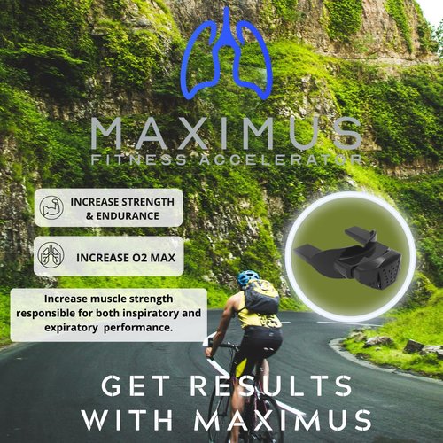 Maximus Fitness Accelerator | Lightweight 1oz Breathing Exercise Device for Improving Fitness & Strength | Designed for Use During Exercise | Trusted by Top Athletes