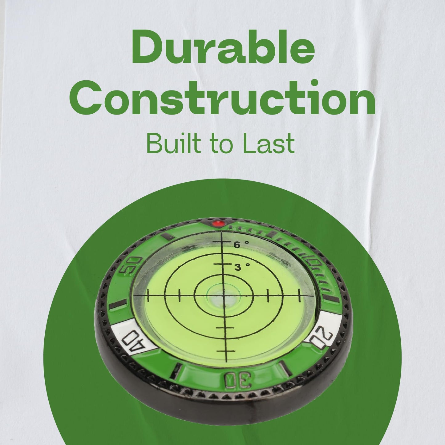 Golf Green Reader – Ball Marker with High-Precision Bubble Level & Hat Clip – Putting Training Aid & Golf Accessories Gift for Men