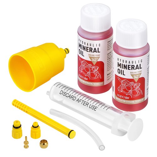 YOUMAYSTORY Brake Bleed Kit for Shimano Hydraulic Brakes, Brake Fluid Change Hydraulic Kits, Including High Performance Brake Fluid Mineral Oil 120ml