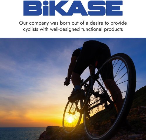 BiKase Big Momma Bike Trunk Bag - Universal Medium Rear Rack Bag with Side Pockets & Reflective Accents for Ebikes