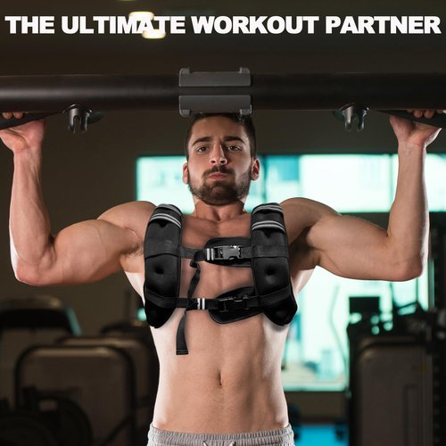 Power Guidance Weighted Vest for Men and Women, Upgraded Strength Training Weight Vests, Rucking Backpack with Weights, Weighted Workout Running Vest