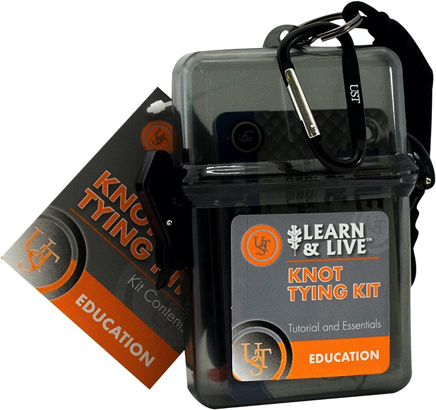 UST Learn & Live Outdoor Educational Kits with Waterproof Cards, Tools and Watertight Case for Hiking, Camping, Backpacking, Hunting and Outdoor Survival