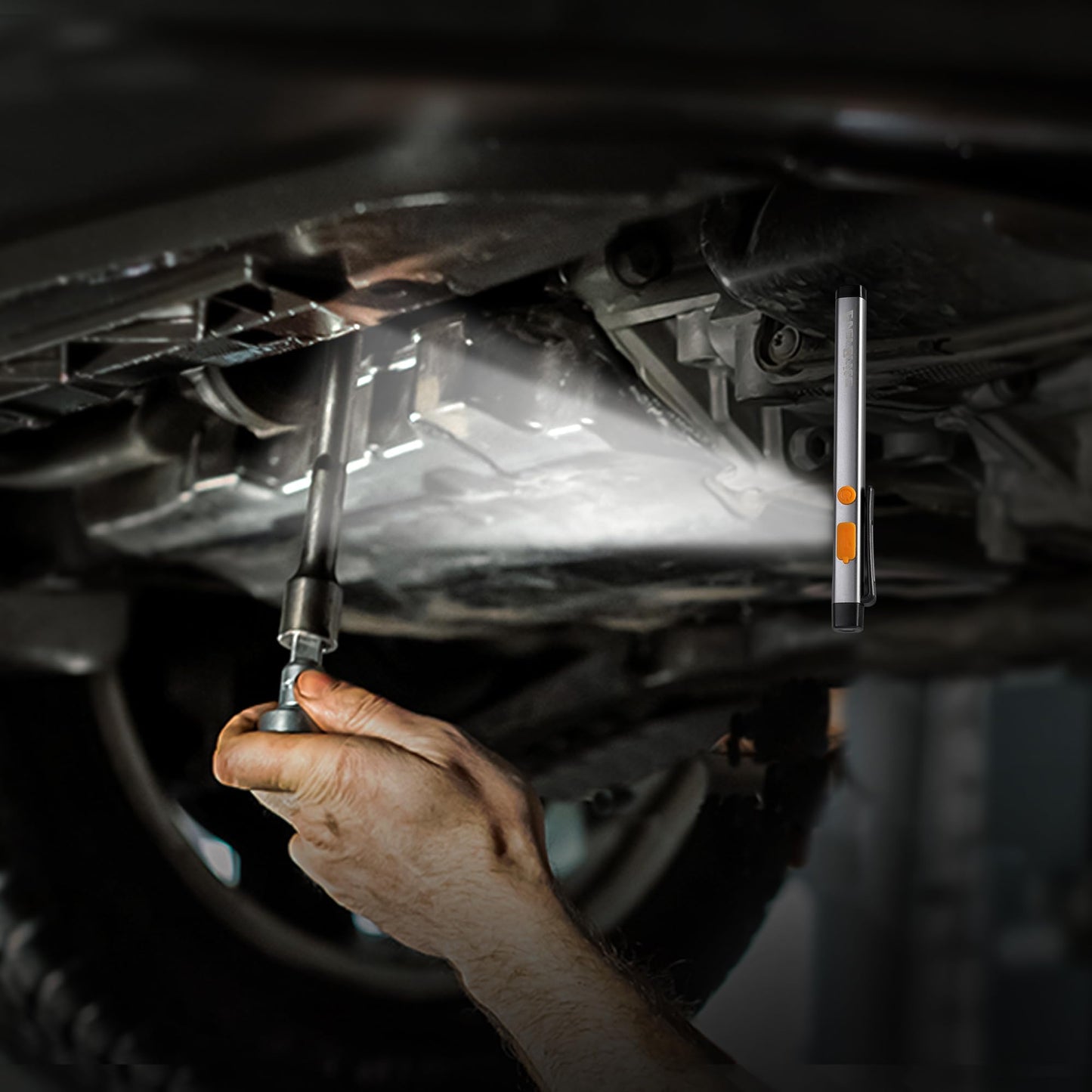 EverBrite Pen Flashlight, Rechargeable LED Pen Light, COB Light with White and Red Modes, Memory Function, USB C Cable, 6 Modes Pocket Light with Clip and Magnet, Waterproof, for Camping, Emergency