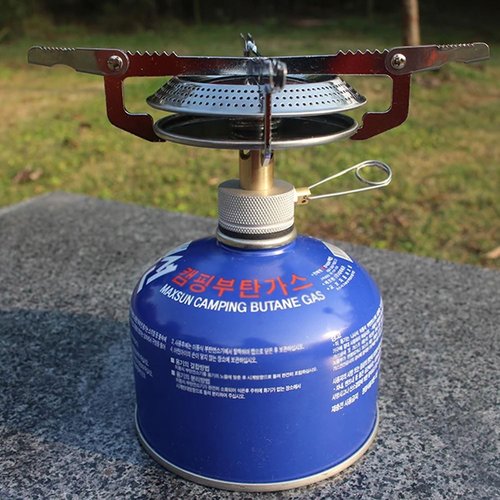 BIUMALL Windproof Camping Gas Stove Portable Foldable Backpack Electronic Stove Head Outdoor Cooking Picnic HikingMountaineering Camping