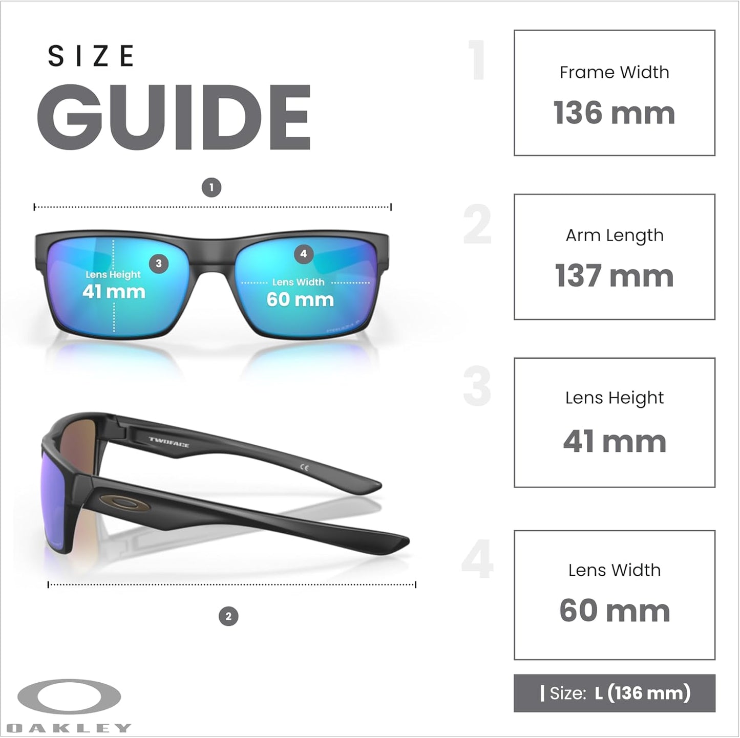 OAKLEY Twoface OO9189 Square Sunglasses For Men+ Bundle Accessory Leash Kit, Microfiber Pouch