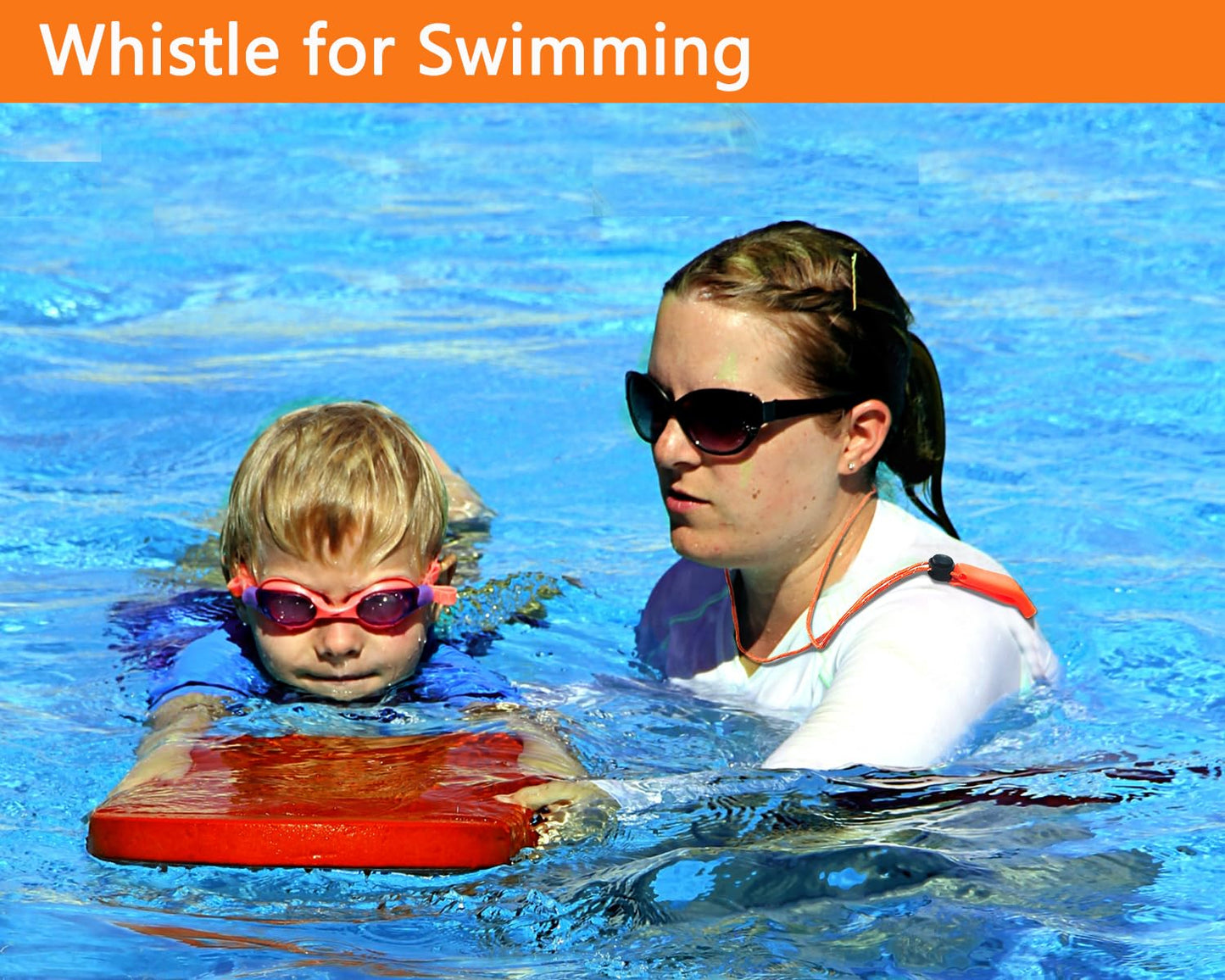 Amzonly Emergency Whistle, 120db Safety Whistle Survival Shrill Loud for Camping Hiking Hunting Boating Fishing Life Vest Jacket Rescue Signaling Kids Lifeguard 5 Pack