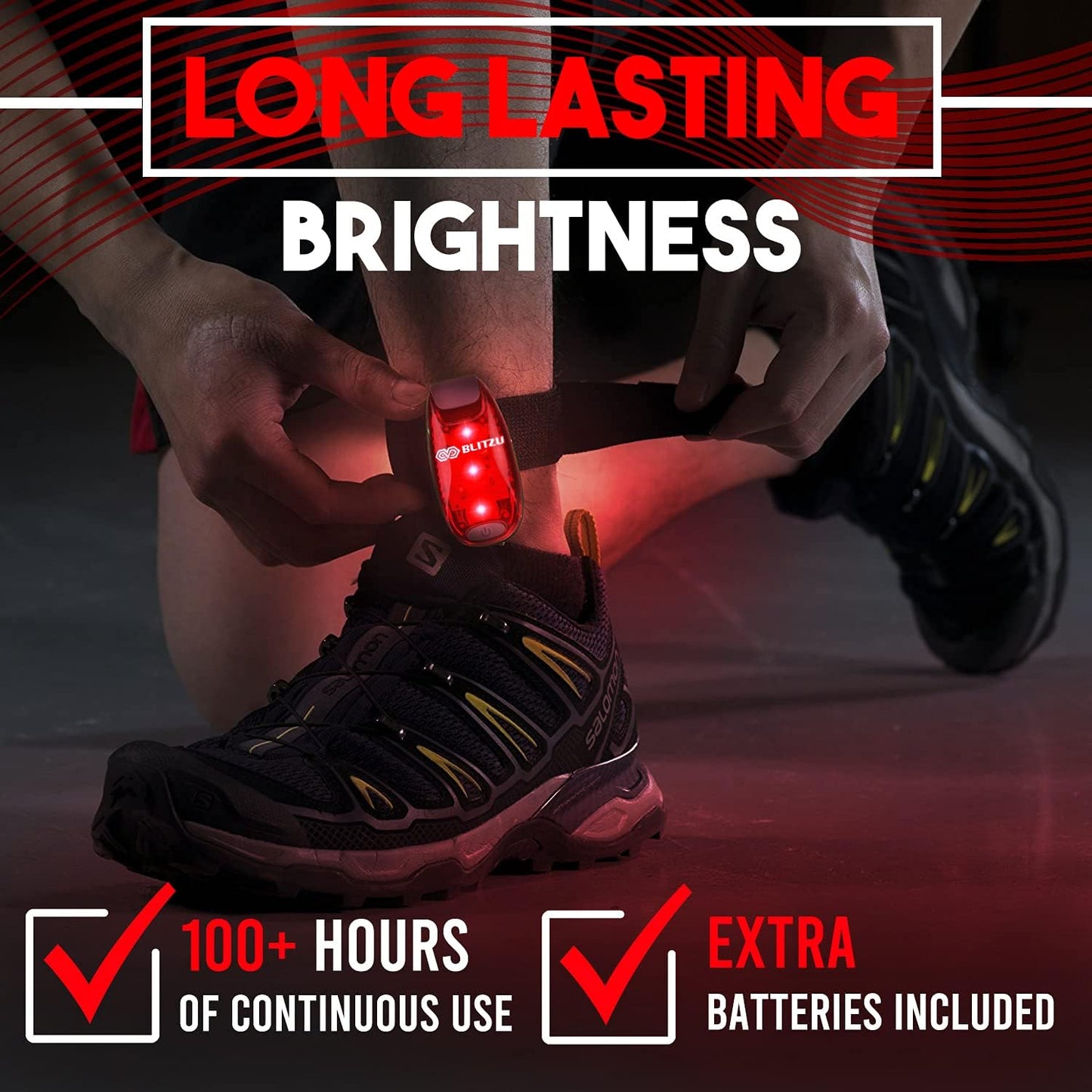 4 Pack LED Safety Light, Clip on Reflective Gear Lights for Walking at Night, Running, Jogging, High Visibility Strobe Light Accessories for Runners, Kids, Hiking, Kayak, Cycling, Camping, Boat