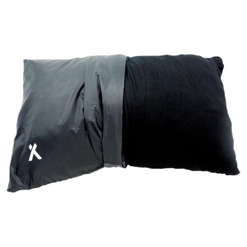 Bear Grylls Camping Pillow, Shredded Memory Foam Travel Pillow with Reversible Cover for Outdoor Use, Black Camping Pillow, Large